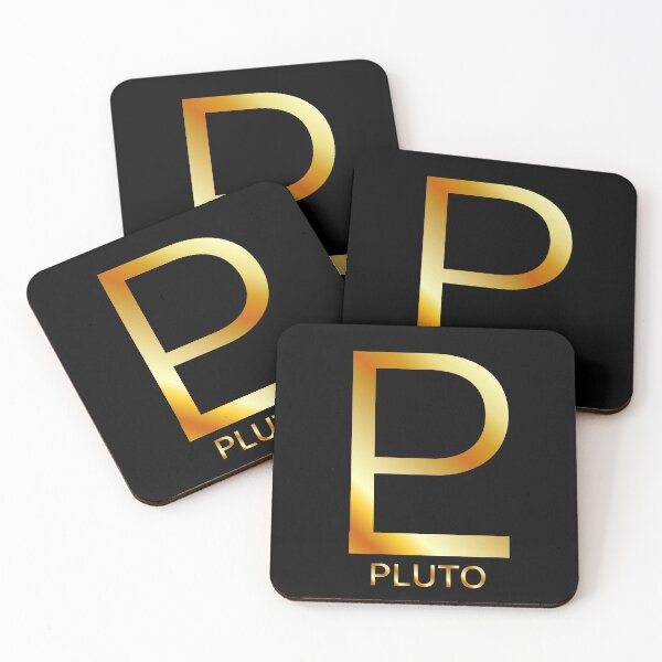Item preview, Zodiac and astrology symbol of the planet Pluto in gold colors- astronomical icon designed and sold by Shawlin Islam.