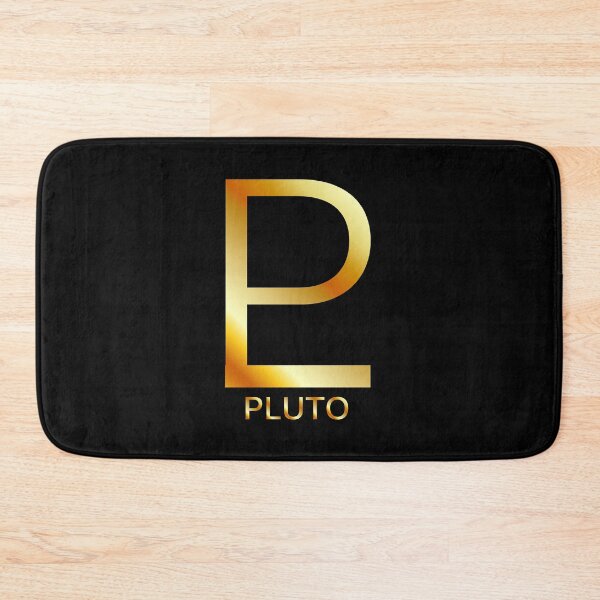 Item preview, Zodiac and astrology symbol of the planet Pluto in gold colors- astronomical icon designed and sold by Shawlin Islam.