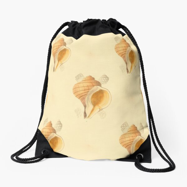 beach, shells Drawstring Bag