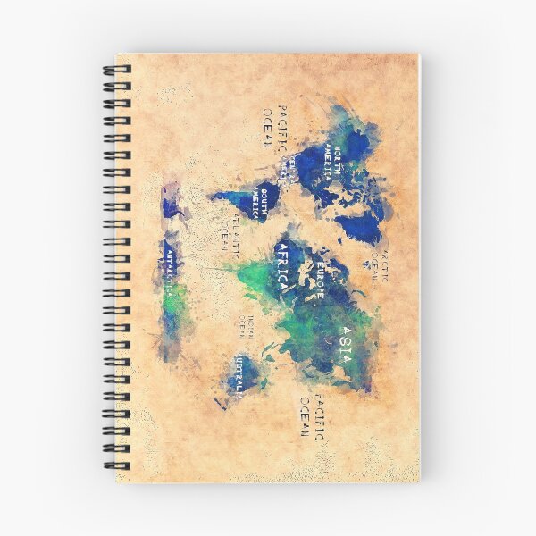 Item preview, world map oceans and continents 2 designed and sold by JBJart.