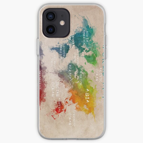 world map 14 iPhone Soft Case
