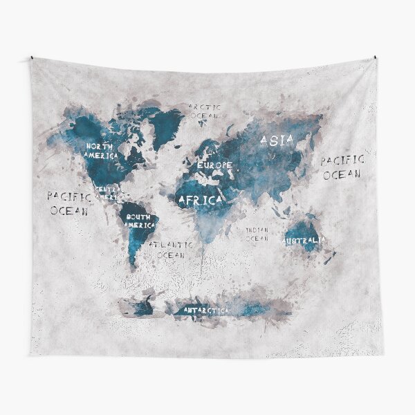 world map 13 Tapestry