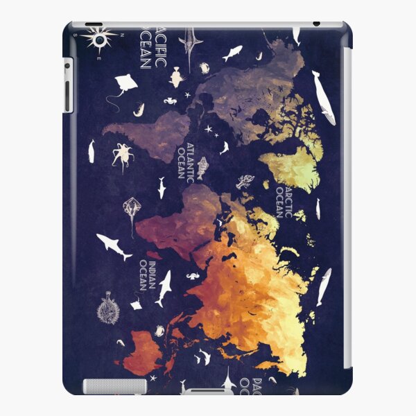 world map 11 iPad Snap Case