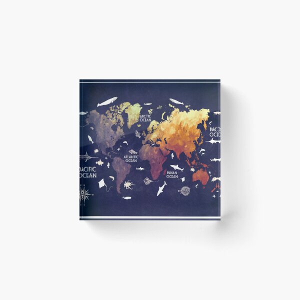 Item preview, world map 11 designed and sold by JBJart.