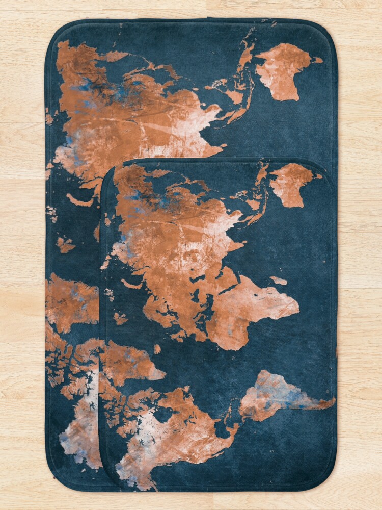 Alternate view of world map 15 #map #worldmap Bath Mat