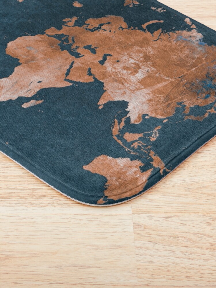 Alternate view of world map 15 #map #worldmap Bath Mat