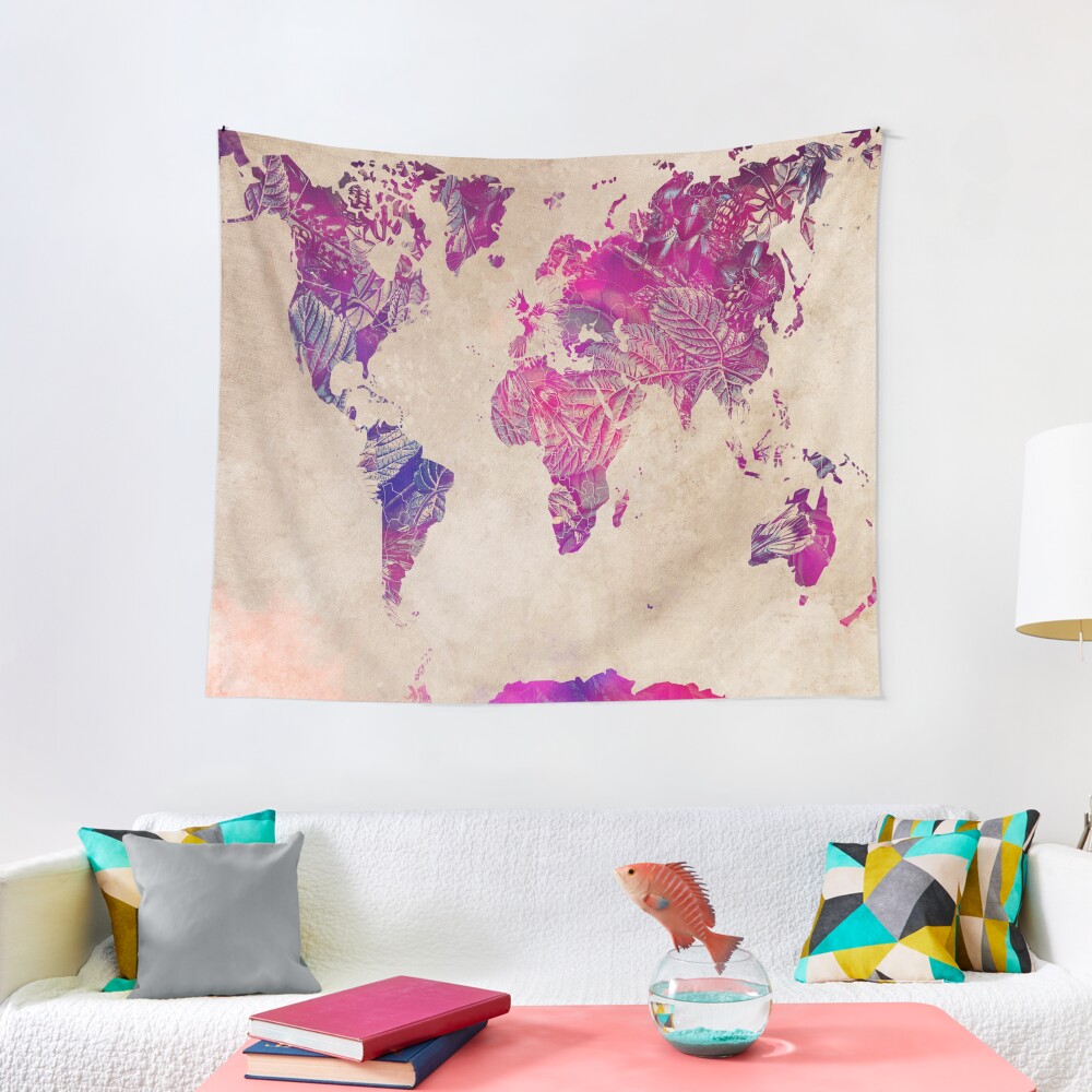 world map 22 #map #worldmap Tapestry