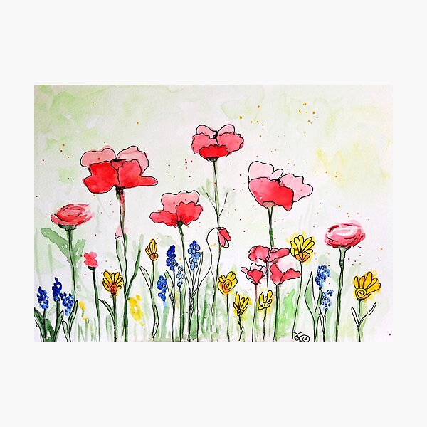 Sommerwiese Fotodruck