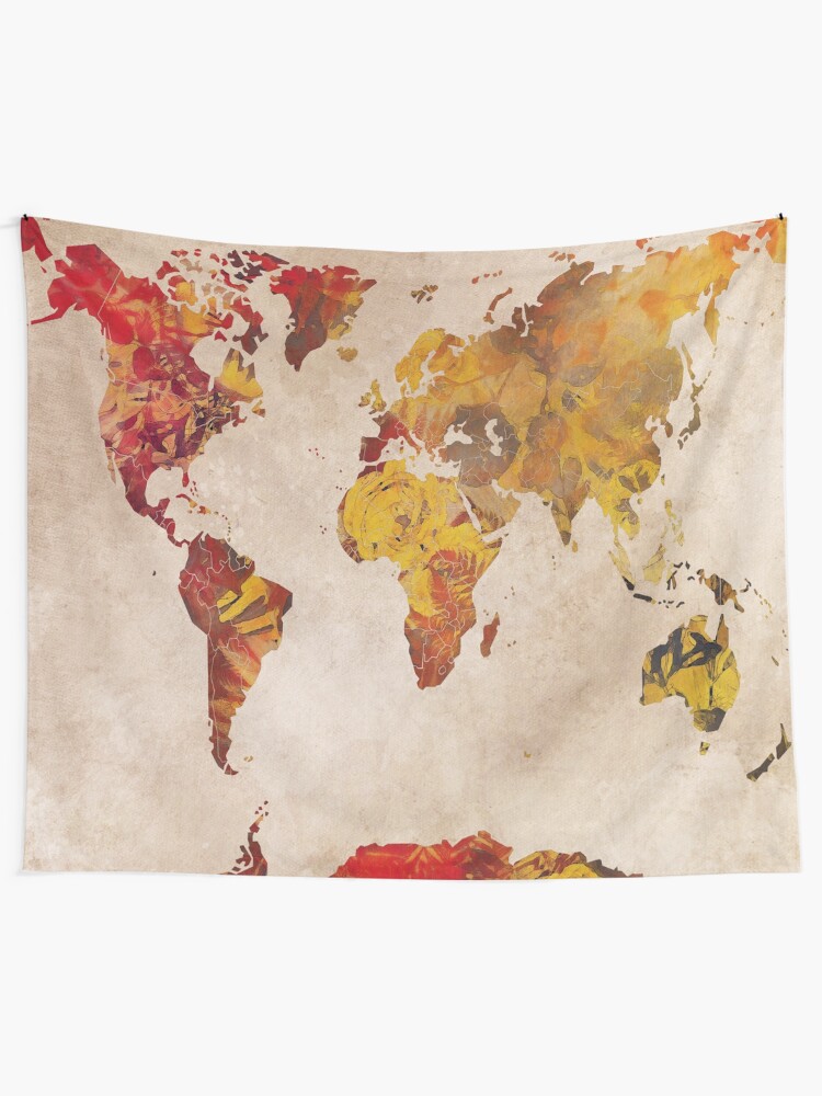Alternate view of world map 24 #map #worldmap Tapestry