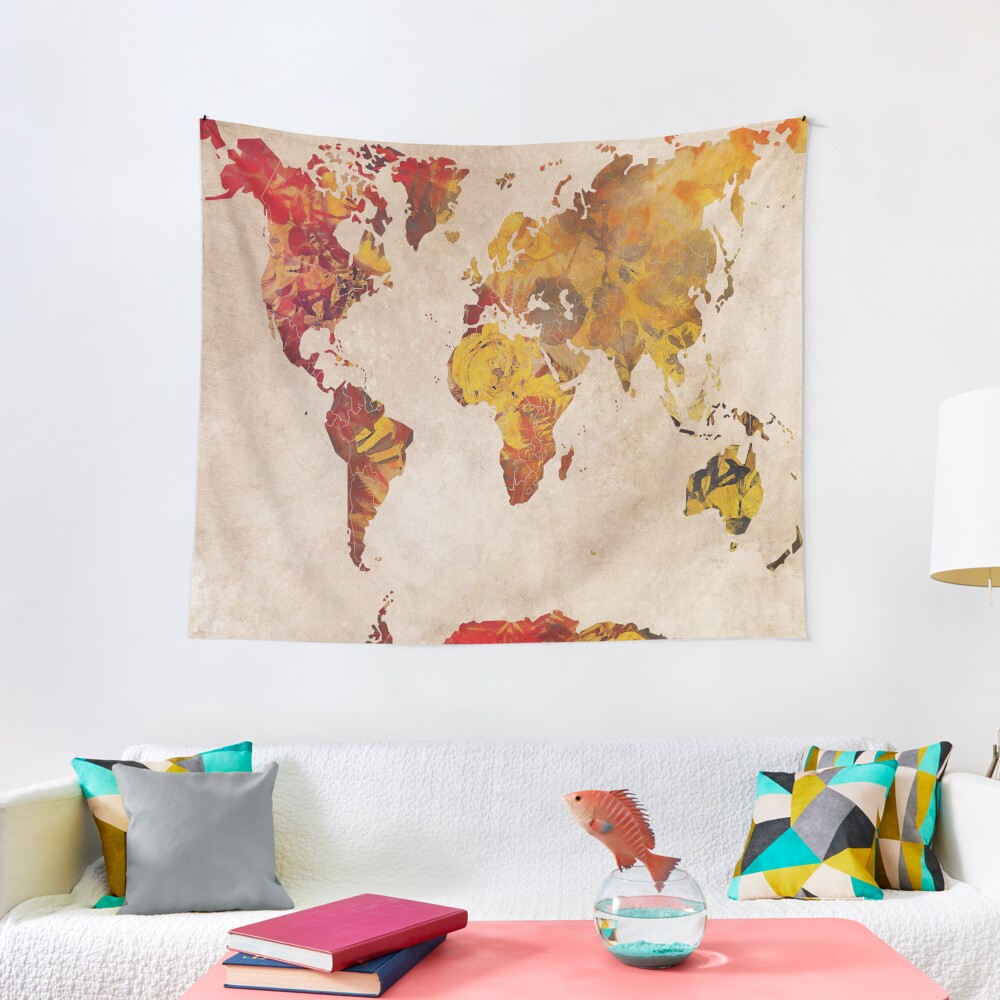world map 24 #map #worldmap Tapestry