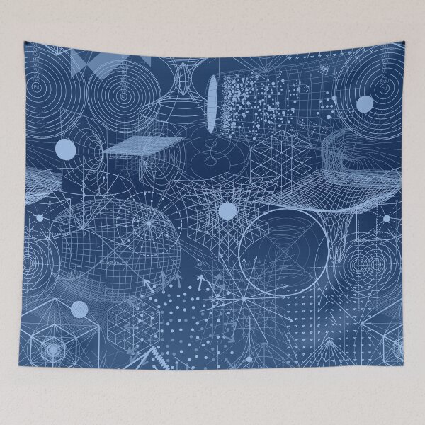 Item preview, Geometry Symbol Science Blue designed and sold by SpiceTree.
