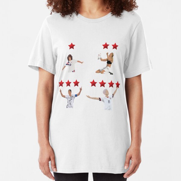 USWNT 4 Stars Slim Fit T-Shirt