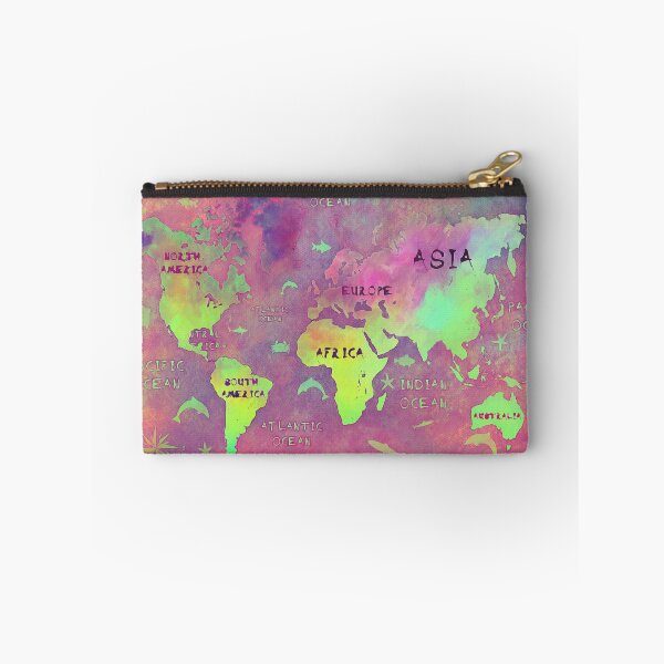 Item preview, world map 50 pink #map #worldmap designed and sold by JBJart.