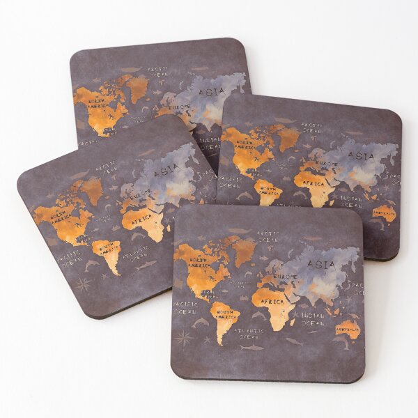 Item preview, world map 51 brown #map #worldmap designed and sold by JBJart.