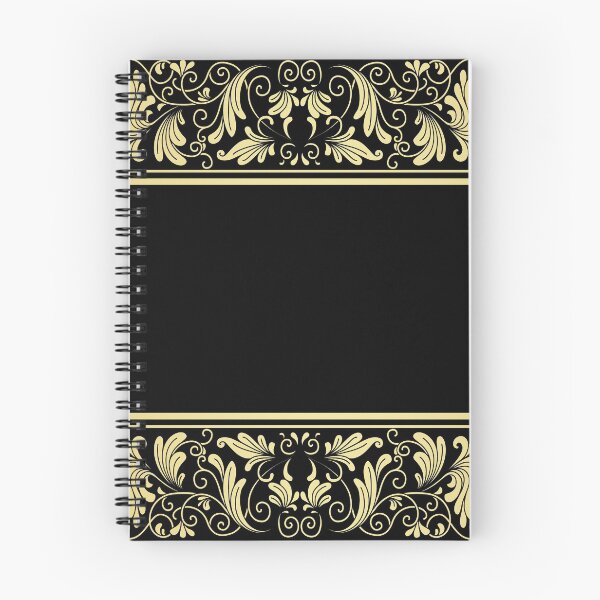 Item preview, Black Gold Border Floral designed and sold by SpiceTree.