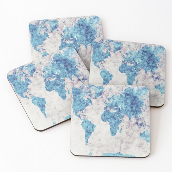 Item preview, world map 52 blue #map #worldmap designed and sold by JBJart.