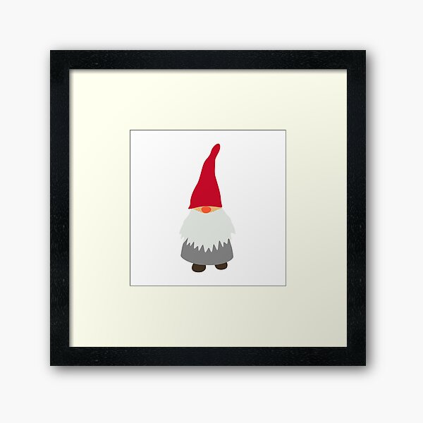 Tomte Santa Elf Framed Art Print