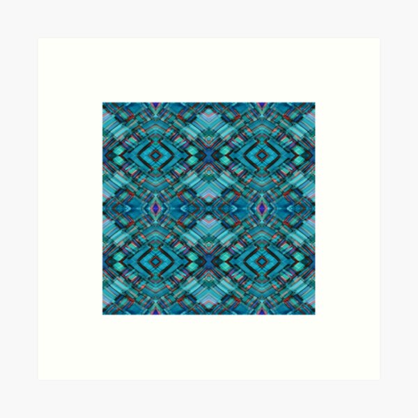 Lazy Plaid Scatter Art Print