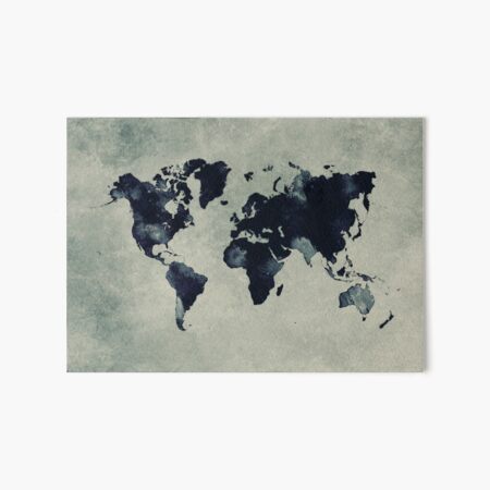 world map 60 #map #worldmap Art Board Print
