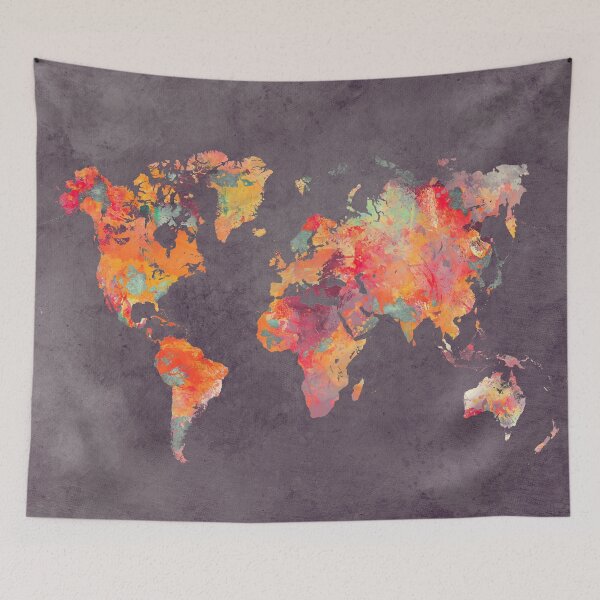 Aperçu de l'œuvre carte du monde 67 #map #worldmap créée et vendue par JBJart.