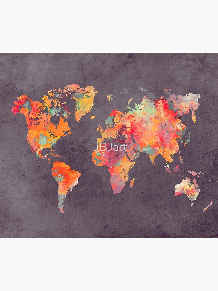 Artwork view, world map 67 #map #worldmap designed and sold by JBJart