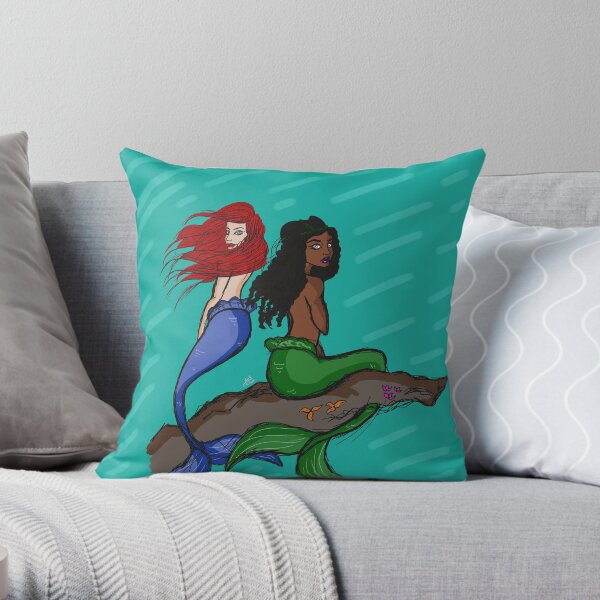 Mermaids Can Look Like Anyone - Mermaid Beauty Throw Pillow
