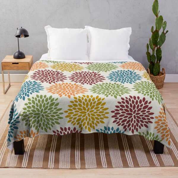 Item preview, Floral Pattern, Red, Orange, Yellow, Blue, Green designed and sold by meggydesigns.