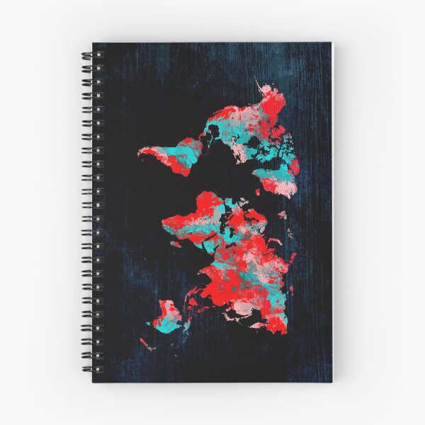Item preview, world map 82 red blue #map #worldmap designed and sold by JBJart.