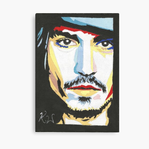 Johnny Depp, 1st painting. Canvas Print