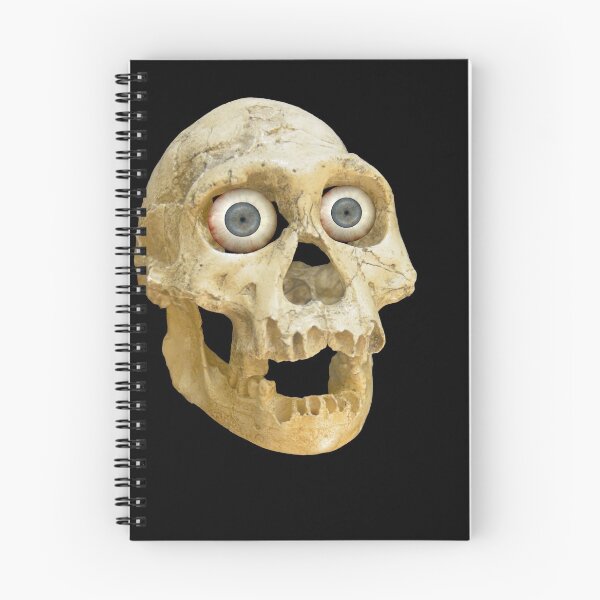 Item preview, Neanderthal skull  with blue eyes designed and sold by neil harrison.