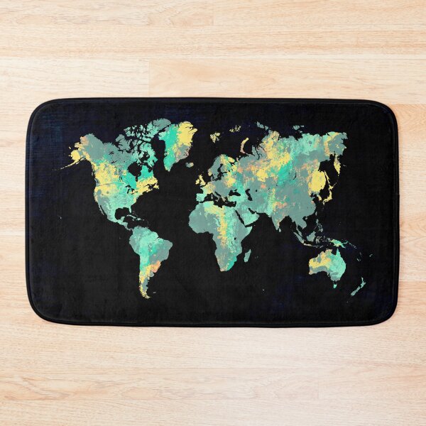 Item preview, world map 87 green blue #map #worldmap designed and sold by JBJart.