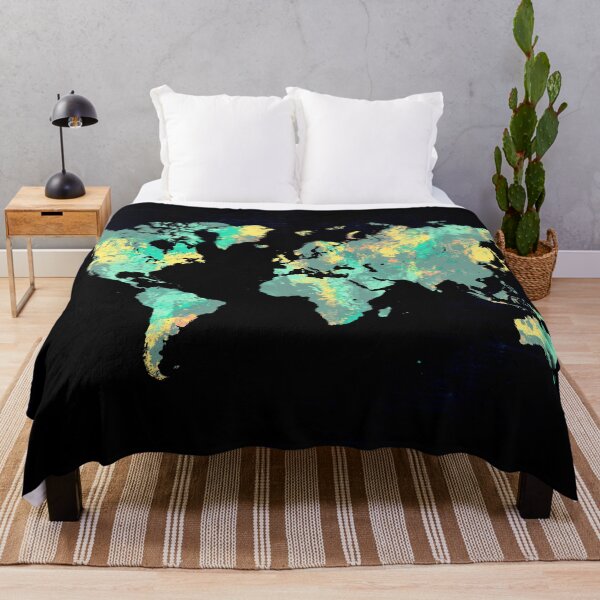 Item preview, world map 87 green blue #map #worldmap designed and sold by JBJart.