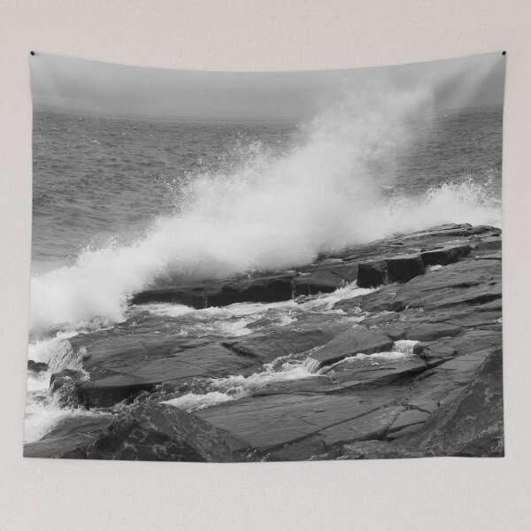 Item preview, Waves crashing on a rocky shore designed and sold by Allen Penton.