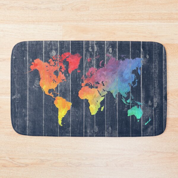 Item preview, world map 97 colors blue #worldmap #map  designed and sold by JBJart.