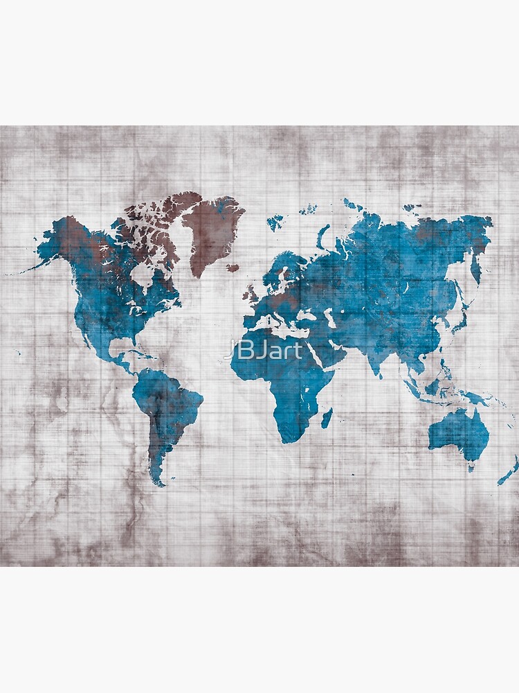 World Map 96 Blue #worldmap #map | Tapestry