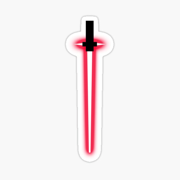 Vista previa del artículo con la obra «Sable de luz de Kylo Ren», diseñado y vendido por mrfictional.