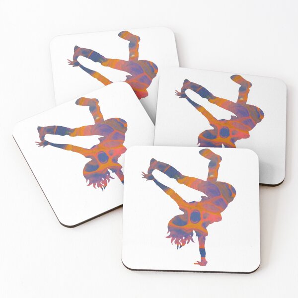 Item preview, A colorful break dancer silhouette designed and sold by themuseinspired.
