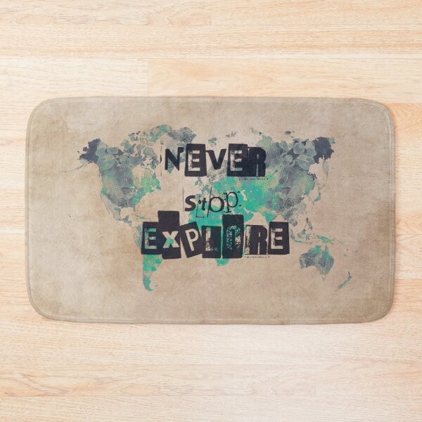Item preview, world map 118 never stop explore #map #worldmap designed and sold by JBJart.