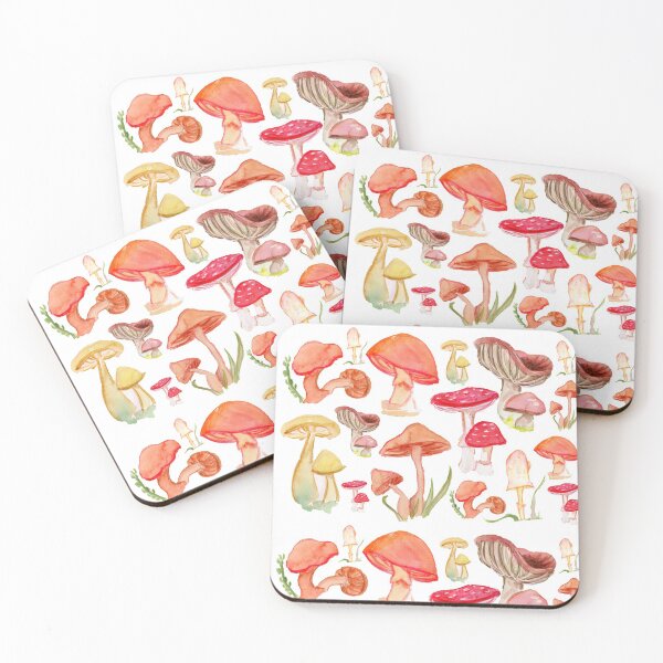 Item preview, Watercolor Mushroom designed and sold by Kitty Quartz Art.