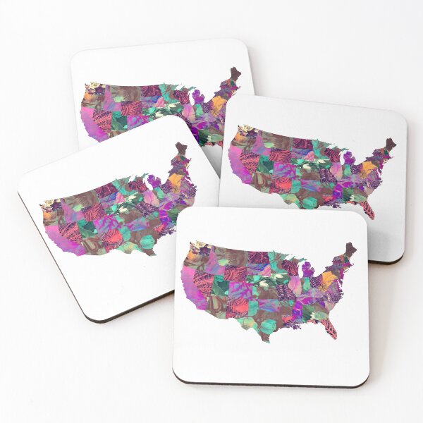 Item preview, USA map art 3 #usa #map designed and sold by JBJart.