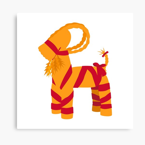 Swedish Halmbock Straw Goat Ornament Canvas Print