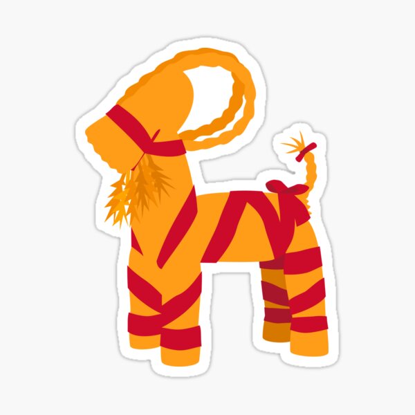 Swedish Halmbock Straw Goat Ornament Sticker