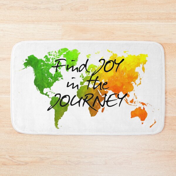 Item preview, world map 120 find joy in the journey #map #worldmap designed and sold by JBJart.