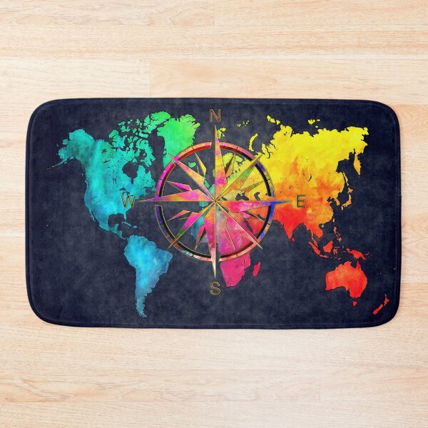 Item preview, world map wind rose 9 #worldmap #map designed and sold by JBJart.
