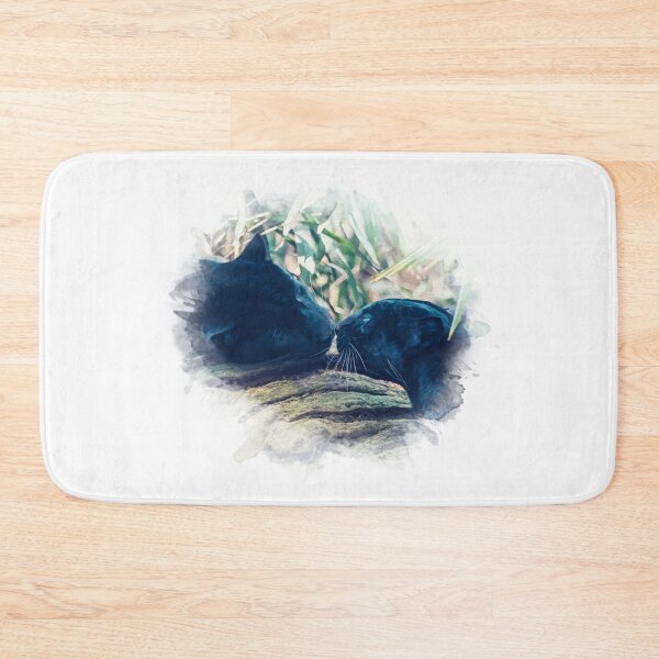 Item preview, Two black panthers kissing each other designed and sold by Pearcatprod.