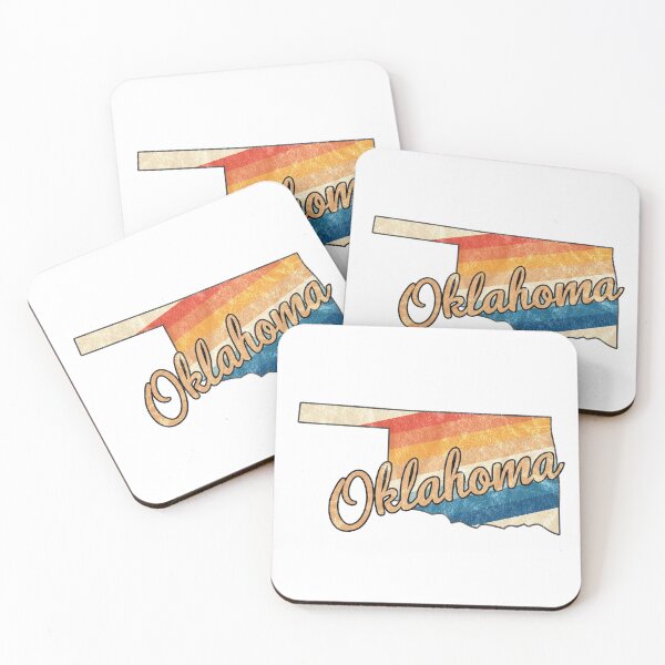 Item preview, Oklahoma State | Colorful Retro 70s Design designed and sold by PraiseQuotes.