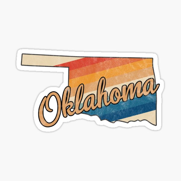 Item preview, Oklahoma State | Colorful Retro 70s Design designed and sold by PraiseQuotes.