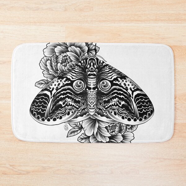 Item preview, Owl Moth Tattoo Design designed and sold by nykiway.