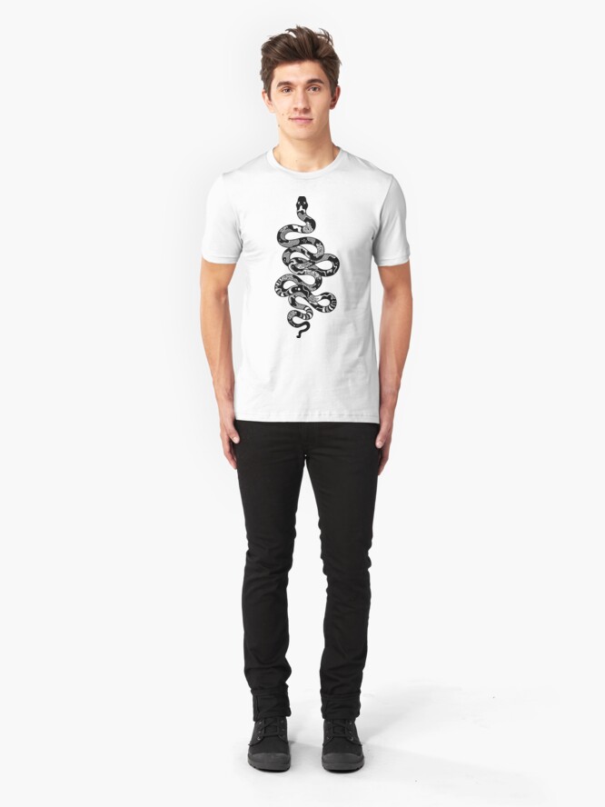 Alternate view of Swirly Snake Slim Fit T-Shirt