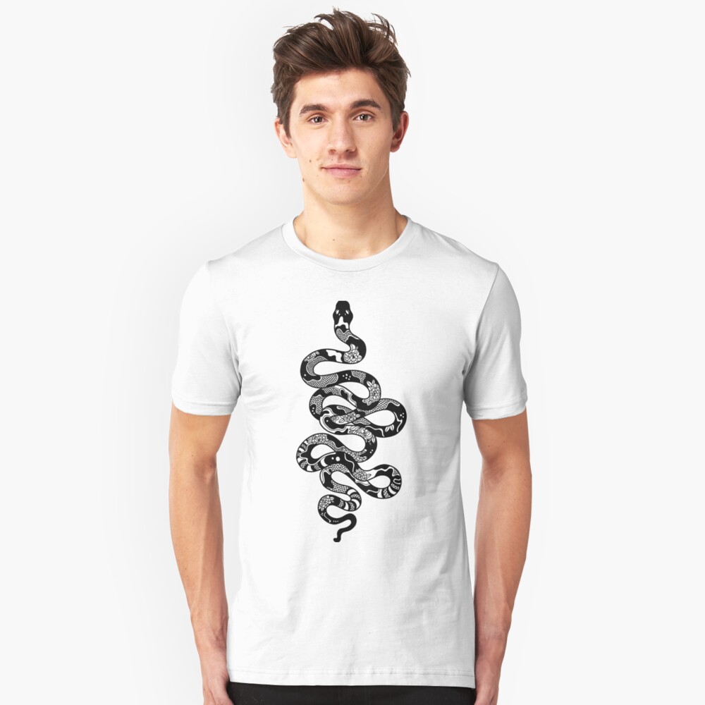 Swirly Snake Slim Fit T-Shirt